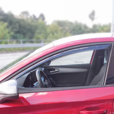 Immagine prodotto di Paravento parapioggia per Seat Leon 2020-2024 acrilico scuro 2 pezzi