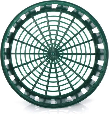 Obrázek produktu pro Sada rostlinných košů Famanu – 6 velkých zelených košíků (průměr 31 cm)