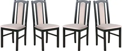 Produktbild von Esszimmerstuhl - Set  4x Bos 7 Schwarz, paros 2