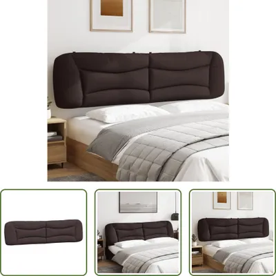 Produktbild von The Living Store Kopfteil-Kissen Dunkelbraun 200 cm Stoff