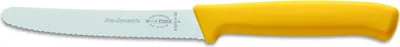 Produktbild von F. DICK ProDynamic Allzweckmesser 11 cm Wellenschliff Küchenmesser gelb
