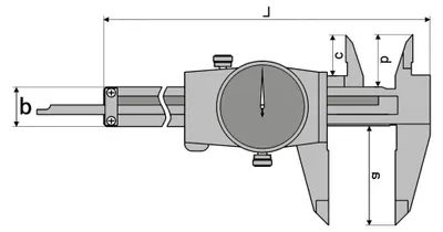 Produktbild von Messschieber für Uhren 200 mm