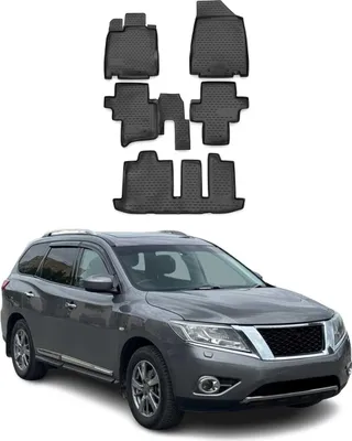 Produktbild von 2013-2016 Nissan Pathfinder R52 Fußmatten TPE Schwarz 5 tlg