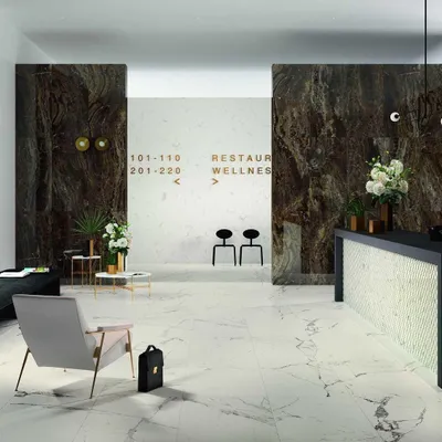 Obrázok produktu pre CASA39 Obklady s mramorovým vzhľadom, biele, 60 x 120 cm, Marazzi Allmarble
