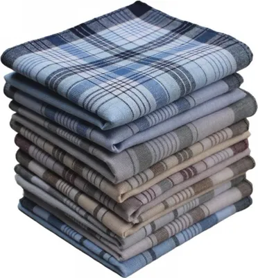 Produktbild von 6er-Pack Taschentücher für Damen und Herren, 1 % Baumwolle, weiche Einstecktücher, verschiedene Modelle: Herren-Taschentücher mit Streifenrand, Damen-Taschentücher mit Blumenmuster