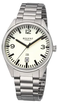 Produktbild von REGENT Herrenuhr F1606 Titan Quarzwerk