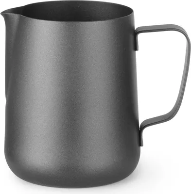 Produktbild von HENDI Milchkanne schwarz 0,6 Liter; ø90x(H)112; 18/10