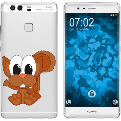 Produktbild von PhoneNatic Case kompatibel mit Huawei P9 Silikon-Hülle Cutiemals M8