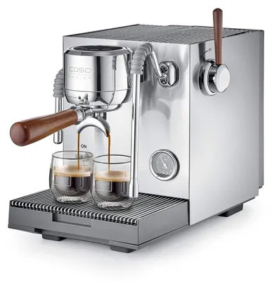 Obrázek produktu pro Espresso stroj Caso Design EspressoGourmet Advanced, 3000W, 19 bar, 2 l, ULKA, PID, manometr, poloprofesionální, nerezová ocel