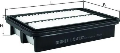 Produktbild von Luftfilter MAHLE LX 4137 für MAZDA 3 Schrägheck (BM, BN) Filtereinsatz
