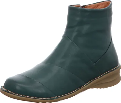 Produktbild von Gemini Damen Stiefelette Leder Ankle Boot Keilabsatz 390021-01, Größe:37 EU, Farbe:Grün