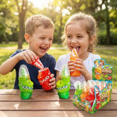 Produktbild von Dino Dipper Licker, Lutscher, 50g mit saurem Pulver