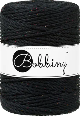 Produktbild von Bobbiny 3PLY Macramé Rope 5 mm 100 m Midnight Dust Schnur