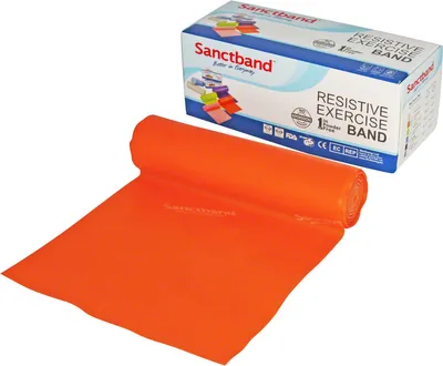 Produktbild von Sanctband Übungsband, 5,5 m x 15 cm, leicht, orange