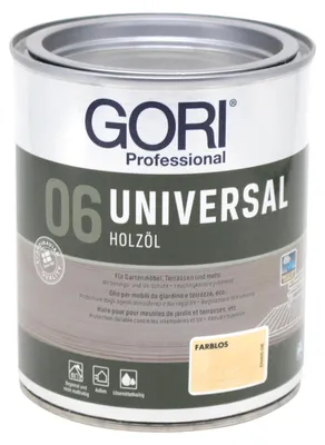 Produktbild von Gori Universal Holzöl 0,75L farblos Gartenmöbelöl Terrassenöl