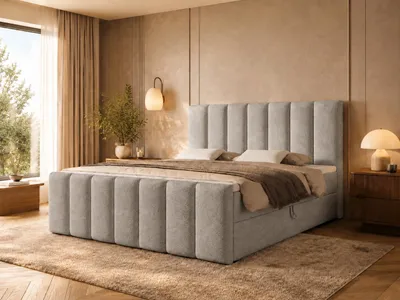 Produktbild von Emlar Boxspringbett Bella MAX 140x200 - Bett mit Matratze und Topper - Boxspringbett mit Bettkasten und Matratze - Boxspringbett Grau (Quelle 83)