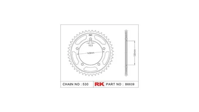 Immagine prodotto di Pignone RK 530 42T acciaio argento