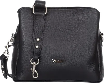 Produktbild von Vezze Golia Lederhandtasche Schwarz