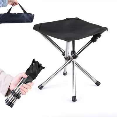 Image de Tabouret pliable, télescopique, léger et compact, idéal pour le camping