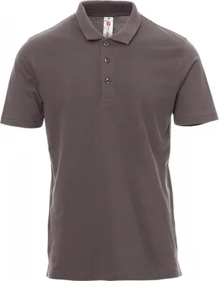 Produktbild von PAYPER Poloshirt ROME – Herren Kurzarm Piqué – 100% Baumwolle – 185g rauchgrau 4XL