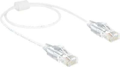 Immagine prodotto di Cavo patch DELOCK RJ45 Cat6 U/UTP 0,50 m bianco slim
