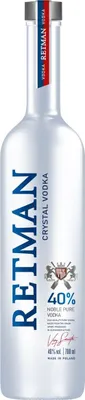 Produktbild von Wodka Retman Crystal 700 ml | Vodka |700 ml | 40% Alkohol | Toruñskie Wódki Gatunkowe | Geschenkidee | 18+