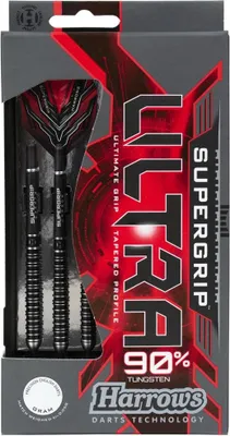 Obrázek produktu pro Harrows - Sada šipek „Supergrip Ultra“ balení po 3 ks CS2060 (22 g) (černá/červená)