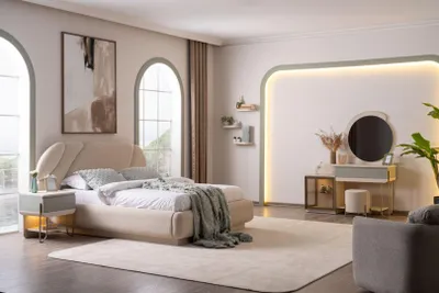 Produktbild von Ein Schlafzimmer-Set, das eine gemütliche Atmosphäre schafft