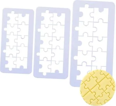 Produktbild von Zuckerpastenausstecher PUZZLE-Formen 3 Stück
