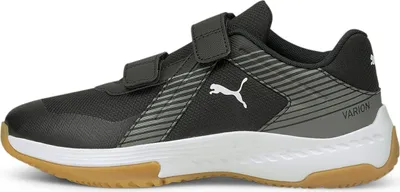 Produktbild von Puma Varion V Jugend Hallensportschuhe Kinder schwarz grau braun Gr 35