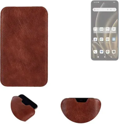 Produktbild von K-S-Trade Schutzhülle Handyhülle kompatibel mit FreeYond F9S Handytasche Kunstleder Sleeve in braun