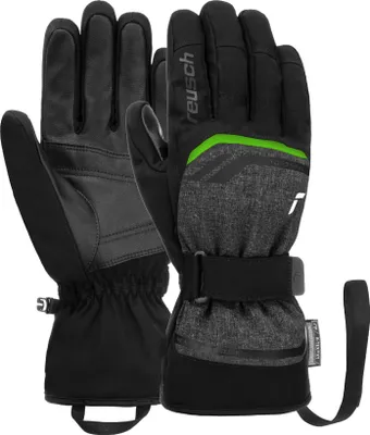Image de Reusch Primus R-TEX® XT, taille : 8,5, couleur : NOIR/NOIR MÉLANGÉ/VERT FLUORESCENT