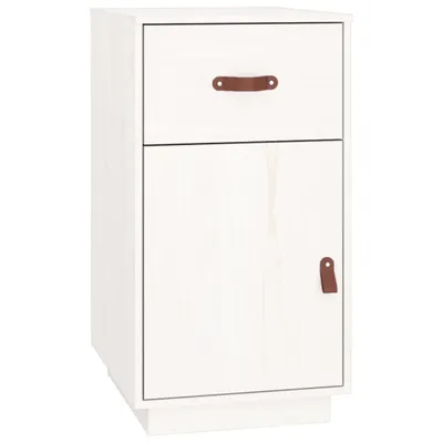Image de vidaXL Armoire de bureau blanc 40x50x75 cm pin massif