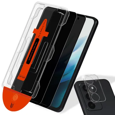 Produktbild von 2-Pack Xiaomi Redmi 15 4G Privacy Displayschutzfolie & 1-Pack Kameraschutz - Gehärtetes Glas | [Automatische Installation] - Blasenfrei