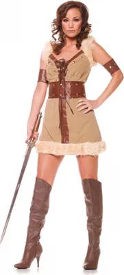 Produktbild von Wikingerin Kostüm für Fasching & Halloween Größe: L