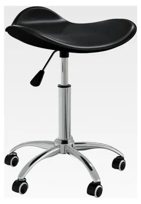 Produktbild von Salon Spa Hocker schwarz Kunstleder
