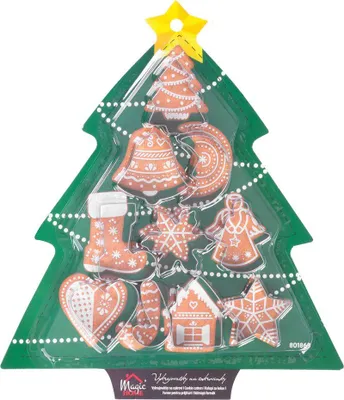 Produktbild von Ausstecher MagicHome, zum Backen, Weihnachten, Baum, Förmchen, Set 10 Stk.