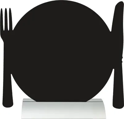 Produktbild von Securit® Aluminium-Tischtafel in Schwarz