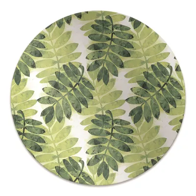 Obrázok produktu pre Okrúhla Podlahová ochranná podložka - Ochranná podložka pod stoličku - Podlahová podložka - 140x100 cm - Jarzebina listy