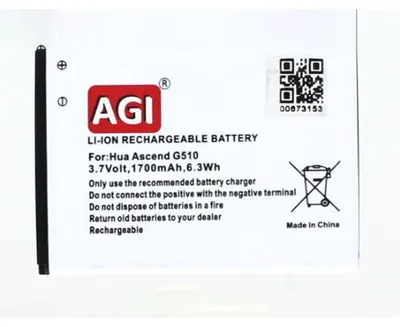 Produktbild von Akku für Huawei Ascend Y210C Li-Ion 3,7 Volt 1300 mAh schwarz.