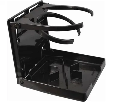Obrázok produktu pre Dvojitý skladací držiak na nápoje, čierny, polykarbonát Attwood 2445-1
