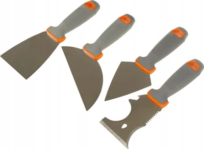 Produktbild von Spachtel Set 4-In-1 FEINZ Gummigriff Vielseitig Professionelles Finish Edelstahl