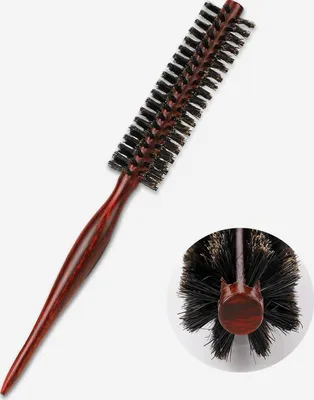 Produktbild von Runde Wildschweinborstenbürste 23,5 cm für Haare & Bart