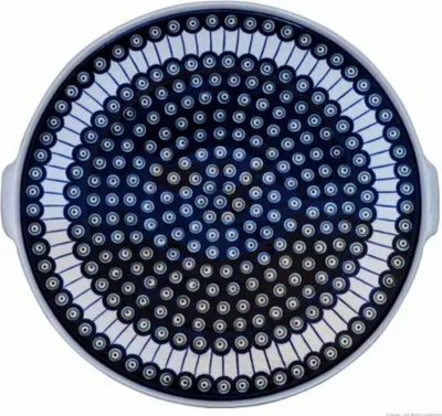 Produktbild von Original Bunzlauer Keramik Kuchenplatte Servierplatte Teller Platte Ø40 cm Design 8