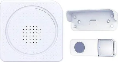 Produktbild von Solight Funk-Türklingel, batteriebetrieben, 200m, weiß, Lerncode