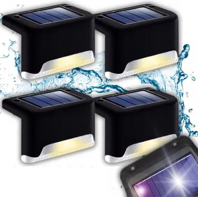 Zdjęcie produktu dla Tg77660 Lampka Solar 4Szt. Lampki Solarne Ogrodowe Led Na Schody Taras Płot Czujnik