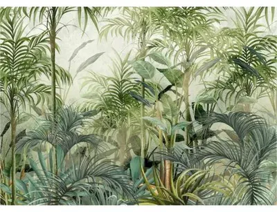Produktbild von Fototapete Vlies FT5P 352219 - 170 Jungle Pflanzen 5-tlg. 375 x 270 cm