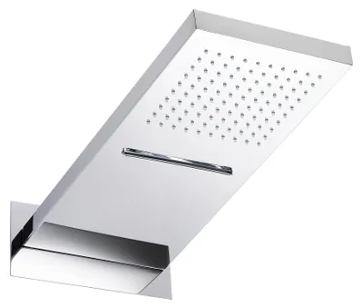 Produktbild von Edelstahl Wand-Regendusche mit Wasserfall inkl. Einbaukörper