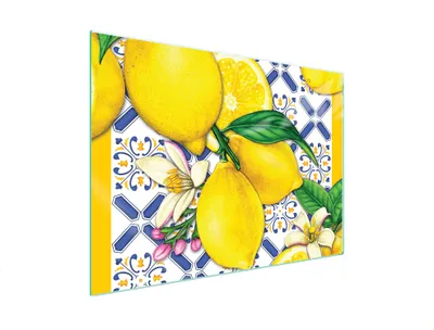 Produktbild von Glasschutzplatte Für Herd 70X52 Zitrone