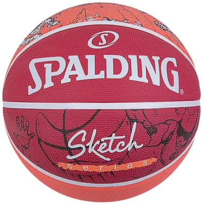 Image de Basket-ball - Caoutchouc - Rouge - Taille 7